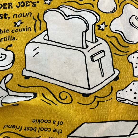 Trader Joe’s Yellow and Red Tote Bag - Picture 5 of 7